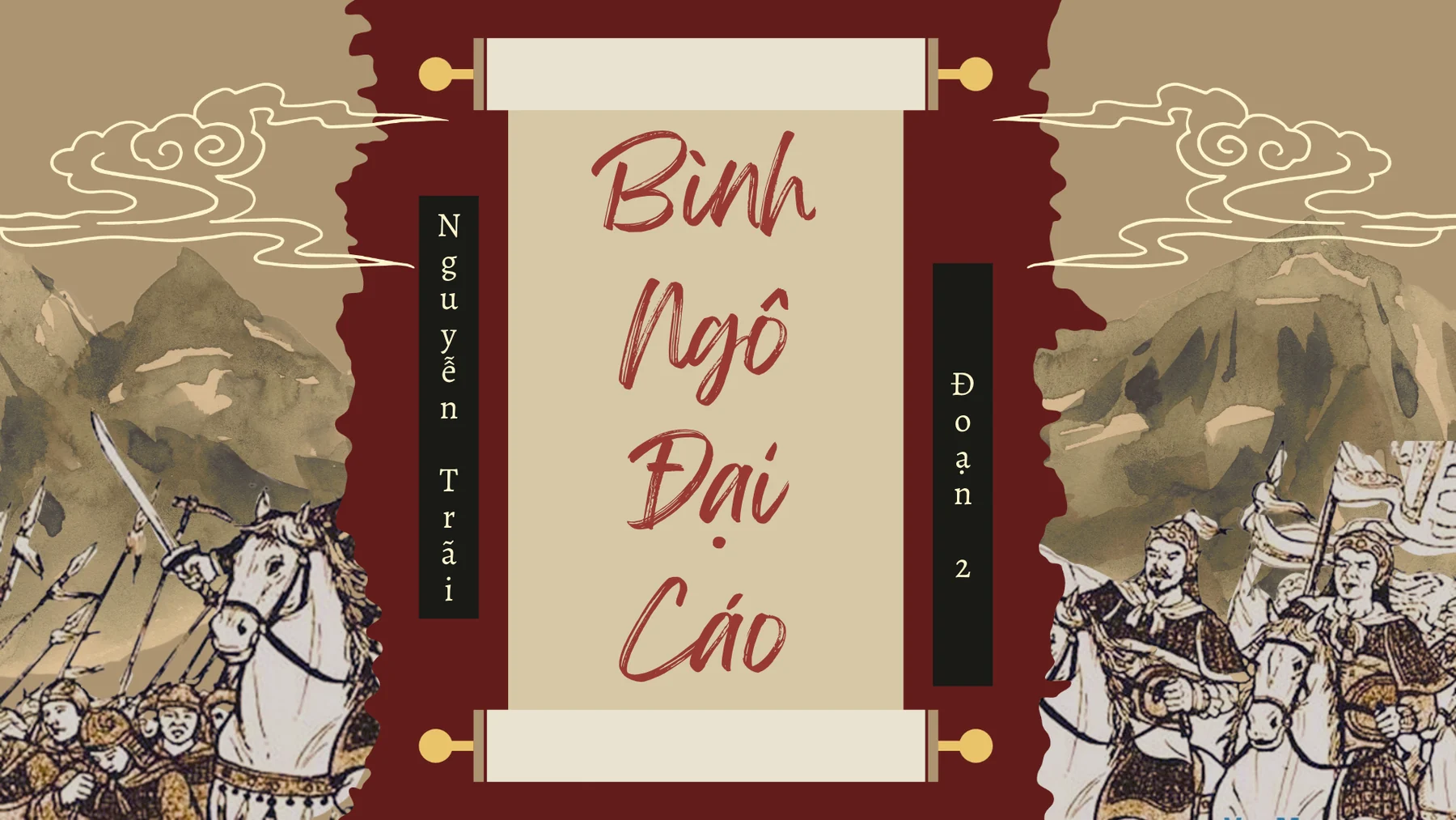 Bình Ngô Đại Cáo editorial design