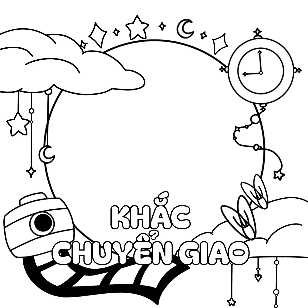 Khắc Chuyển Giao line-art frame